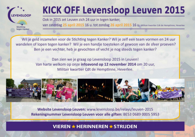 kickoff Levensloop Leuven