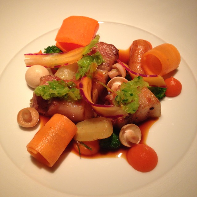 Duroc d'Olives/wortel/sudashi/cime di rapa
